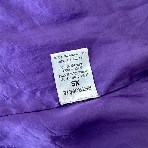 Retrofete KATYA Metallic Lavender Purple Sequin Gown Maxi Dress - Size XS - Picture 9 of 10